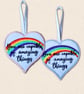 You Are Capable of Amazing Things Heart Hanger - Embroidered Decoration