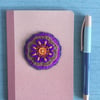 Hand Embroidered Button Ray Book and Pen Set