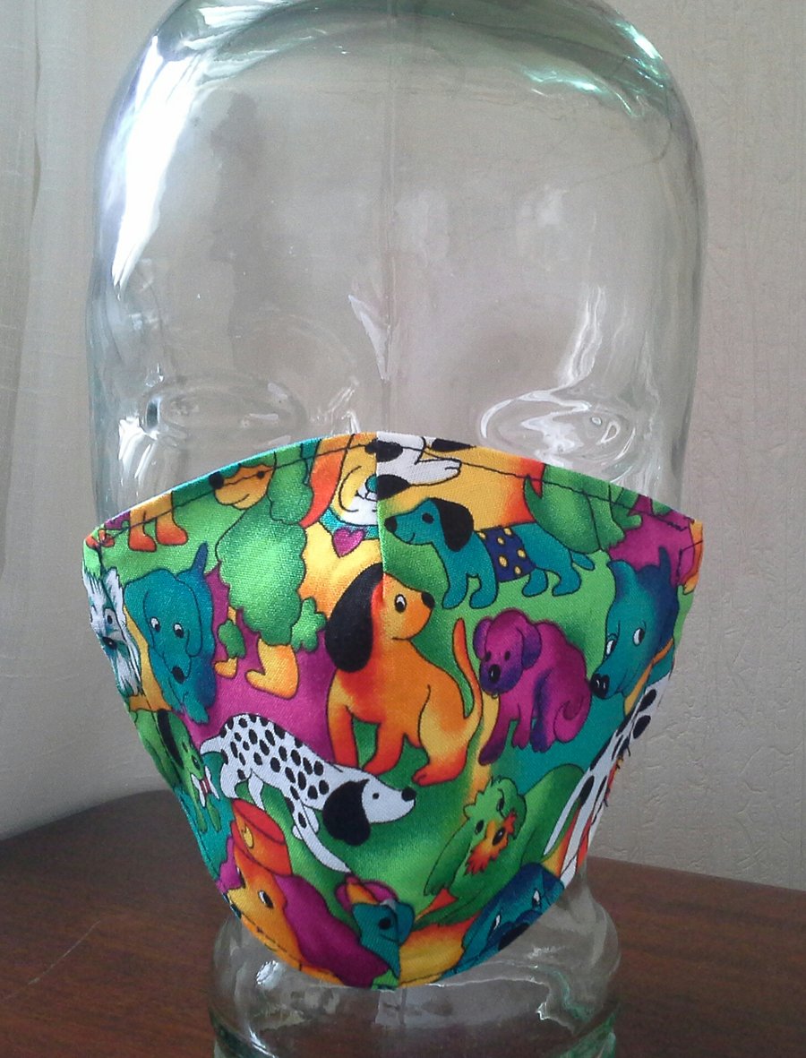 SALE SMALL ADULT Face Coverings & Ear Protector Band 100% COTTONc