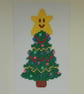 Handmade Cross Stitch Smiley Christmas Tree Card – 8 x 6 Inch - Image 4
