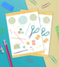 Knitting and Sewing Sticker Sheet - Image 1
