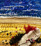 Sand sea sky, hand embroidered seascape  - Image 3