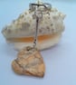 Caramel Coloured Jasper Heart Key Ring, End of Term Gift, Teacher Gift, Key Ring - Image 6