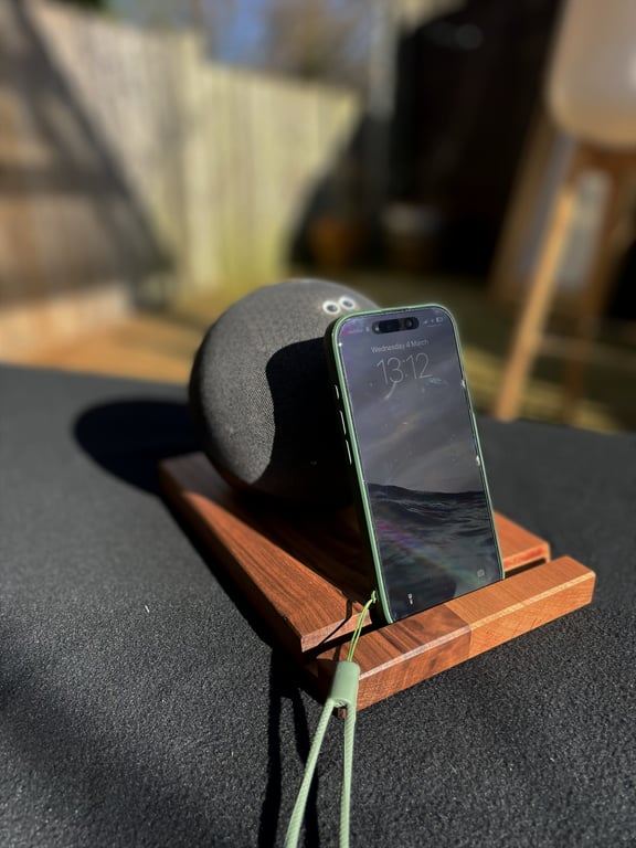 Amazon Echo Stand – Walnut & Cherry Speaker & Phone Stand – No.3