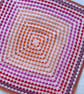 Crocheted Hearts Squared Baby Blanket - Lap Blanket - Image 1