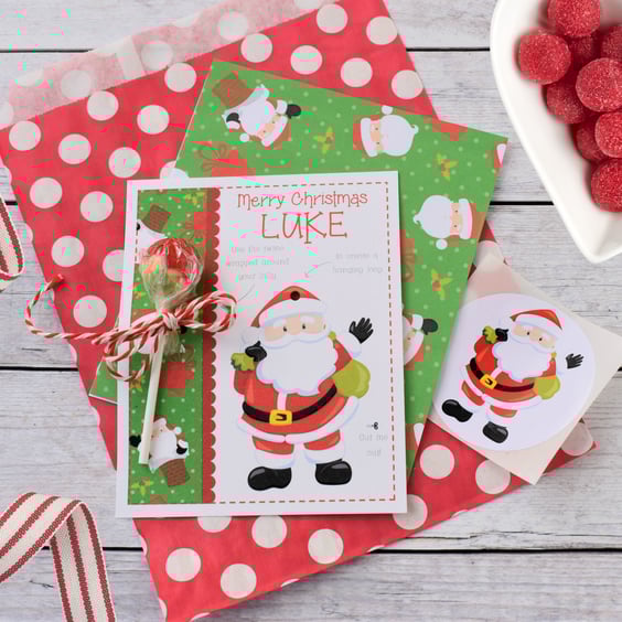 Personalised Christmas Lollipop Note