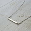 Horizontal bar necklace