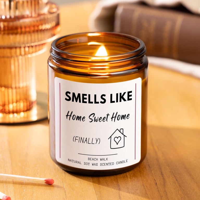 New Home Candle Gift Home Sweet Home Funny Housewarming Gift
