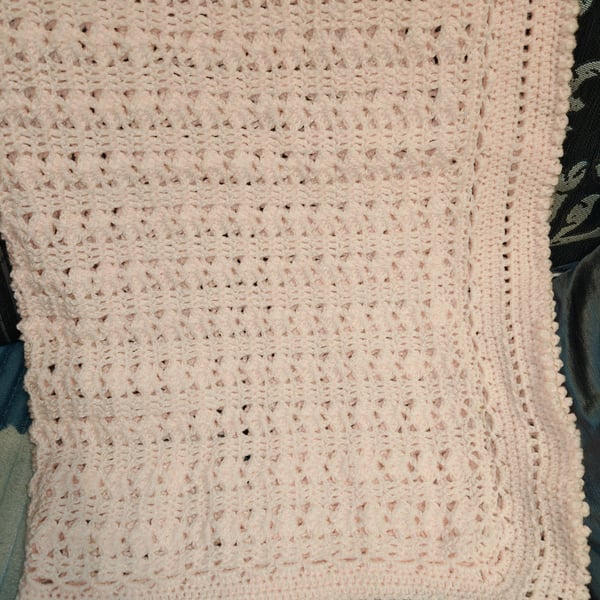 Handmade crochet Baby girl blanket 