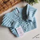 Designer Baby Boy's Hand Knitted Cardigan  3-9 months size