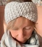 Ear Warmers Cross Over Style Natural Fibres - Image 3