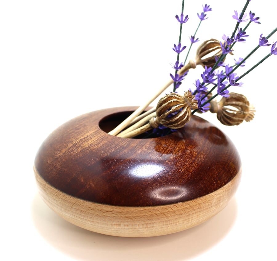 Mahogany and beech hollowform 