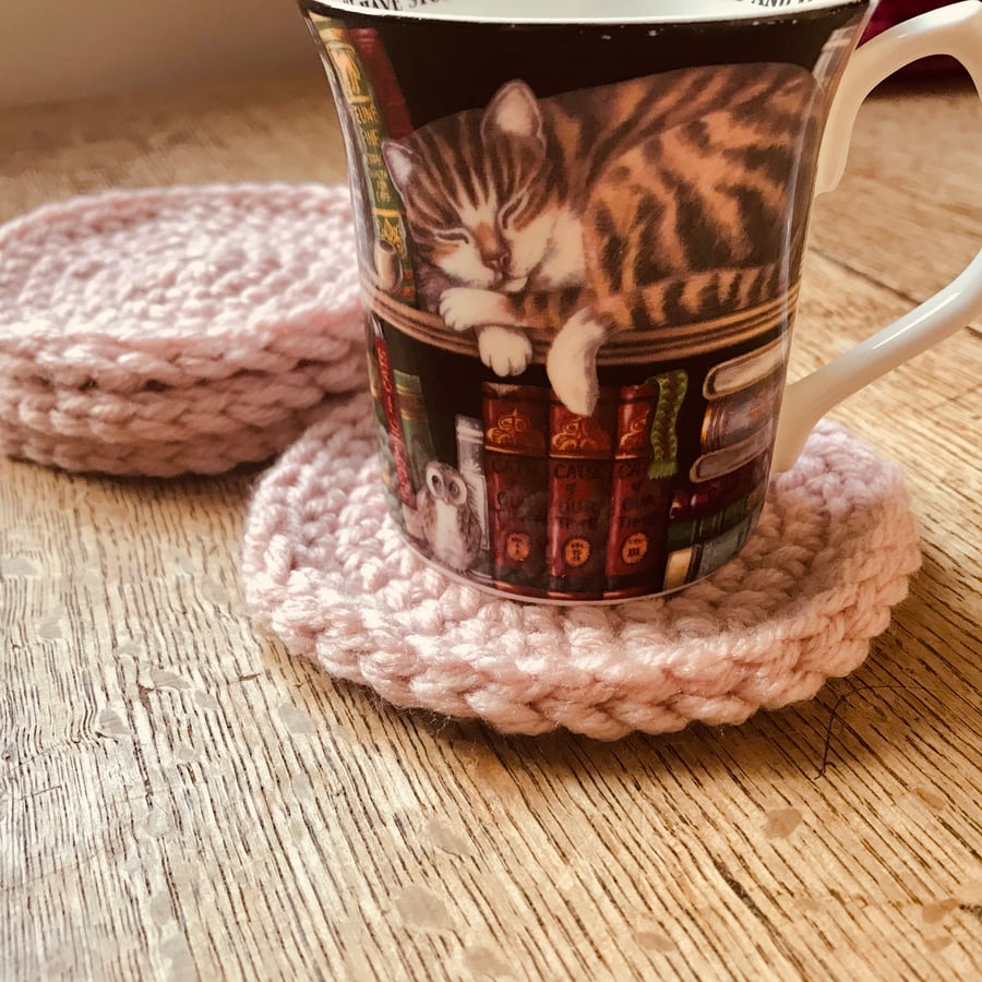 Dusty Pink Coasters (Set of 4)