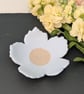 Ceramic pastel blue flower small dish