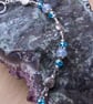 Opalite and blue bead bracelet with spirals - Image 4