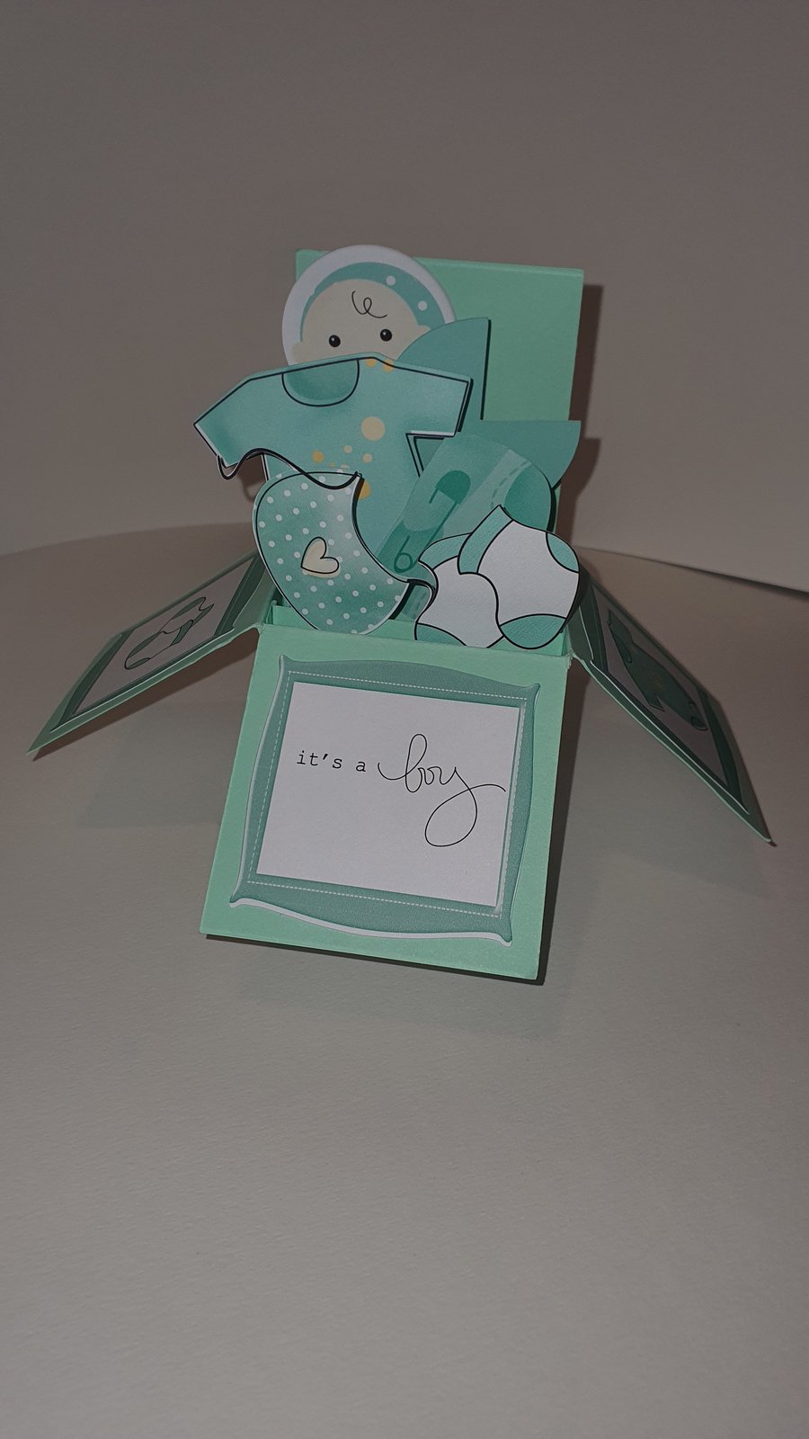 New Baby Boy Card - can be personalised