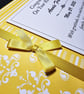 Yellow Retirement Guest book, retirement keepsake, gift - Image 2
