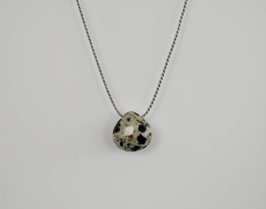 Dalmatian Jasper Gemstone Necklace