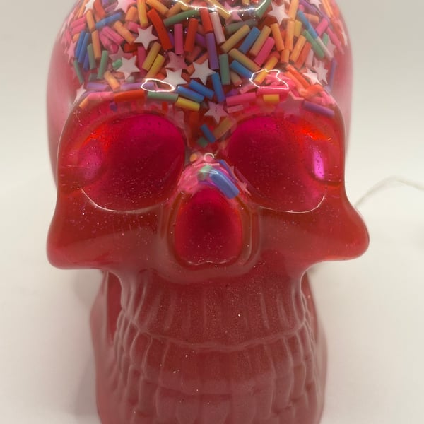 Pink Flashing Skull