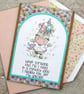 Greetings Card - unicorn, fantasy land, uplifting message, fun card - Image 3