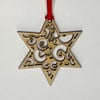 Mini wooden star
