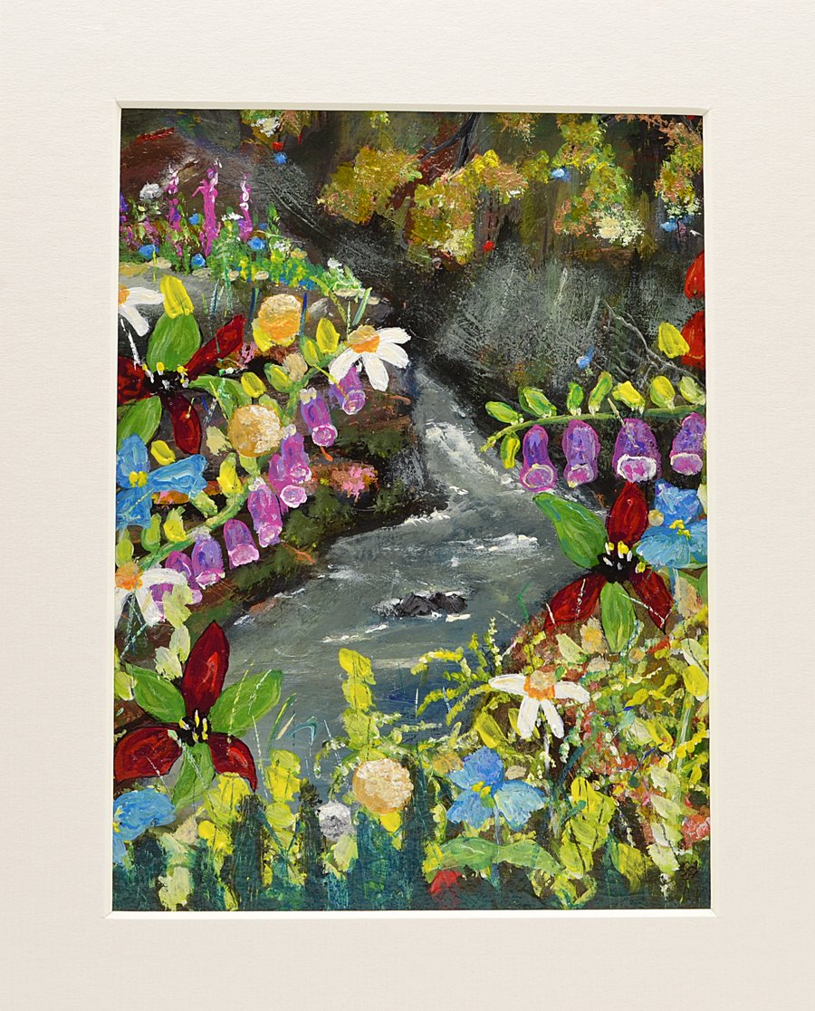 Edzell Walk. An Original Painting of a Scottish Landscape. 10 x 8 inches.