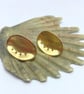 9ct Gold Ormer Shell Inspired Stud Earrings - Image 2