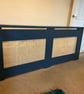 Painted Radiator with rattan panelling large  - Image 2