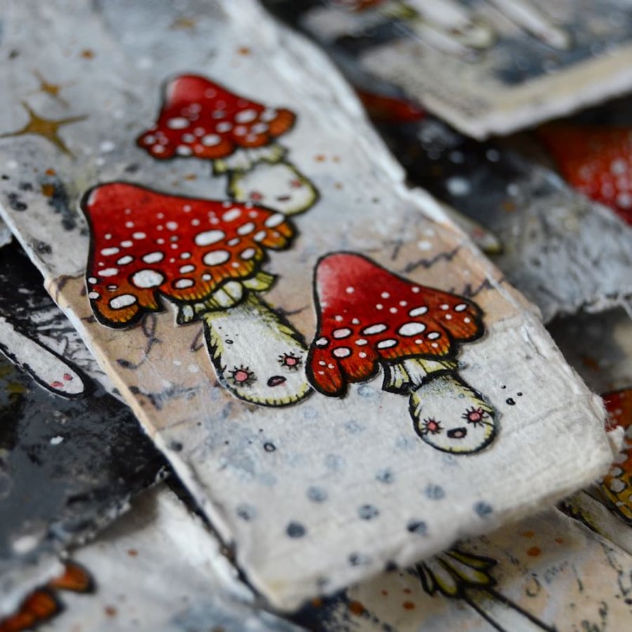 toxic toadstool bookmark (no.2)