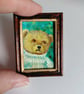 Teddy Bear in a Jumper Miniature Oil Painting  - Image 2
