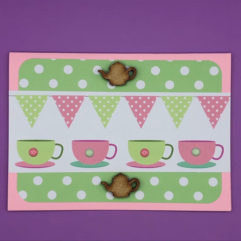 Tea time greetings cards