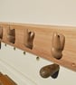 Unique Wall Orchids Oak Coat Rack - Image 10