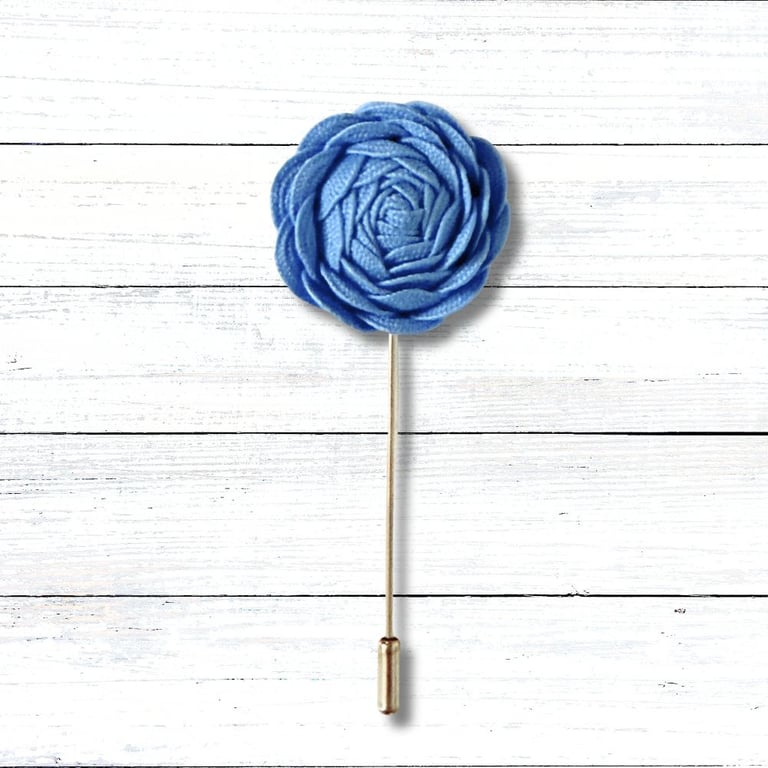 Flower Lapel Pin, Rose Buttonhole, Mixed Colours