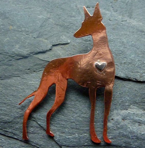 Podenco brooch