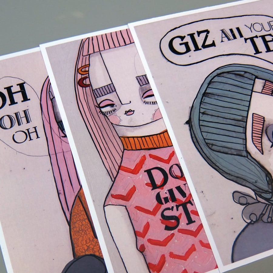 'Gobby Girls' Poster Print pack