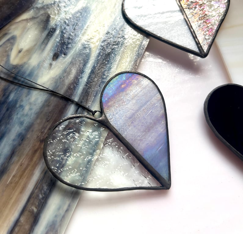 Valentine's Day Heart Sun Catcher - Iridescence