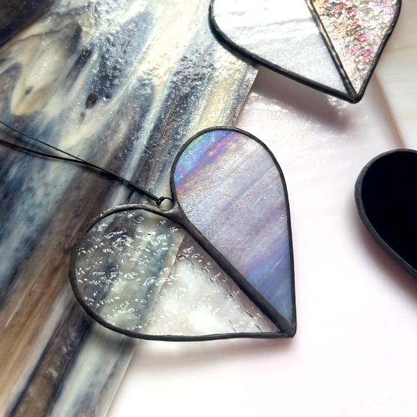 Valentine's Day Heart Sun Catcher - Iridescence