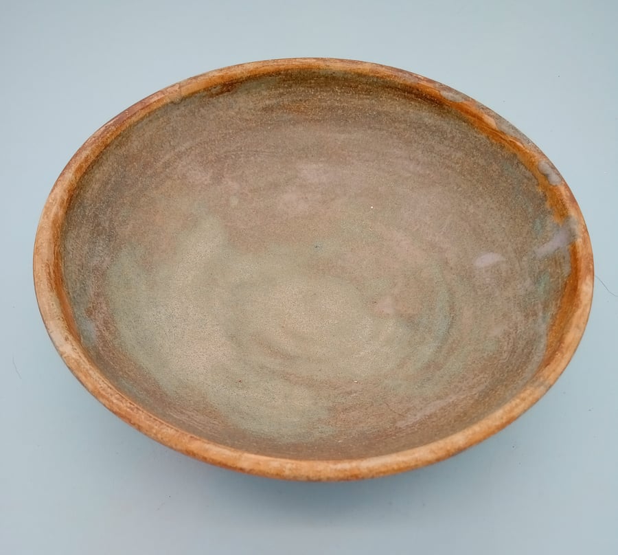 Ceramic brown bowl