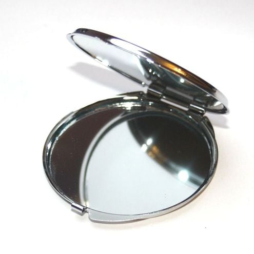 Pocket Mirror Blank, Base for Cabochon, Resin