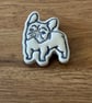Ceramic French Bulldog Fridge Magnet - Image 3