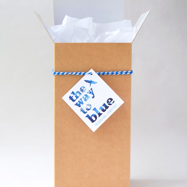 Brown Kraft Gift Box for 'The Way to Blue' Cyanotype Vases