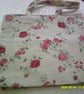 Roses on Beige Fabric Bag - Image 4