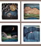 Little Houses Greeting Card Collection - pack of four blank cards