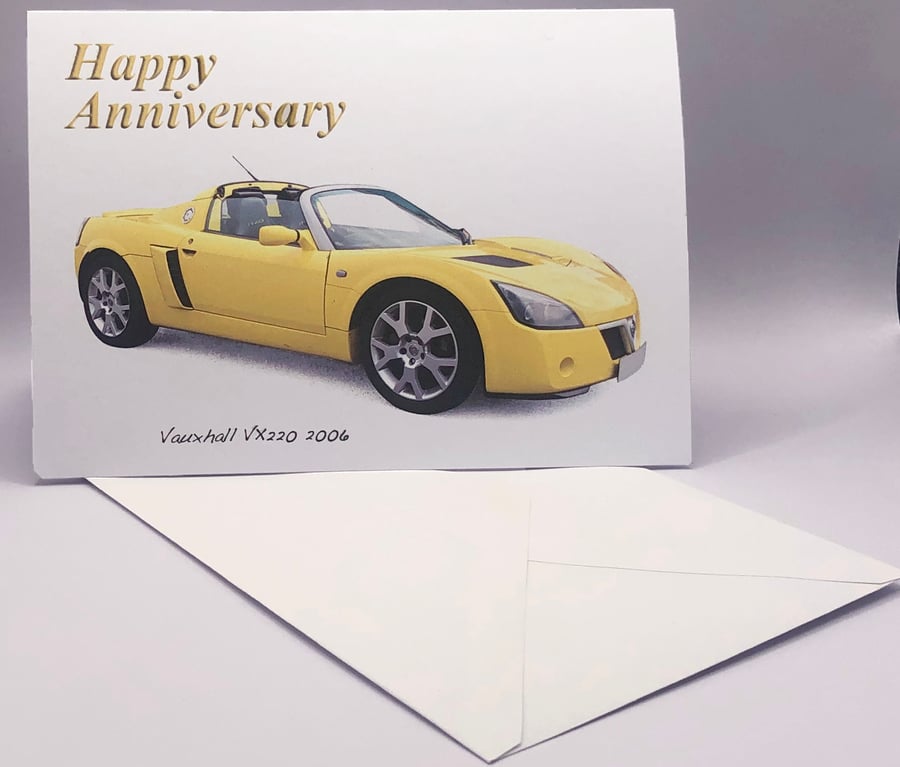 Vauxhall VX220 2006 - Birthday, Anniversary, Retirement, Plain Cards