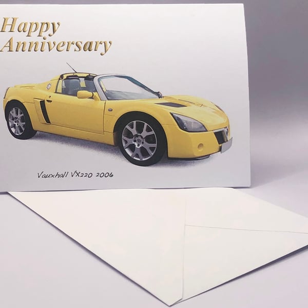 Vauxhall VX220 2006 - Birthday, Anniversary, Retirement, Plain Cards