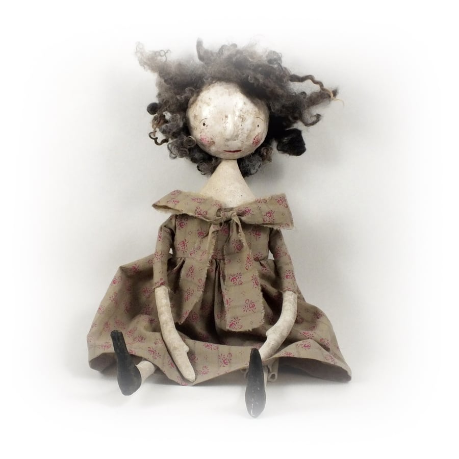 Doll (with paper clay face).