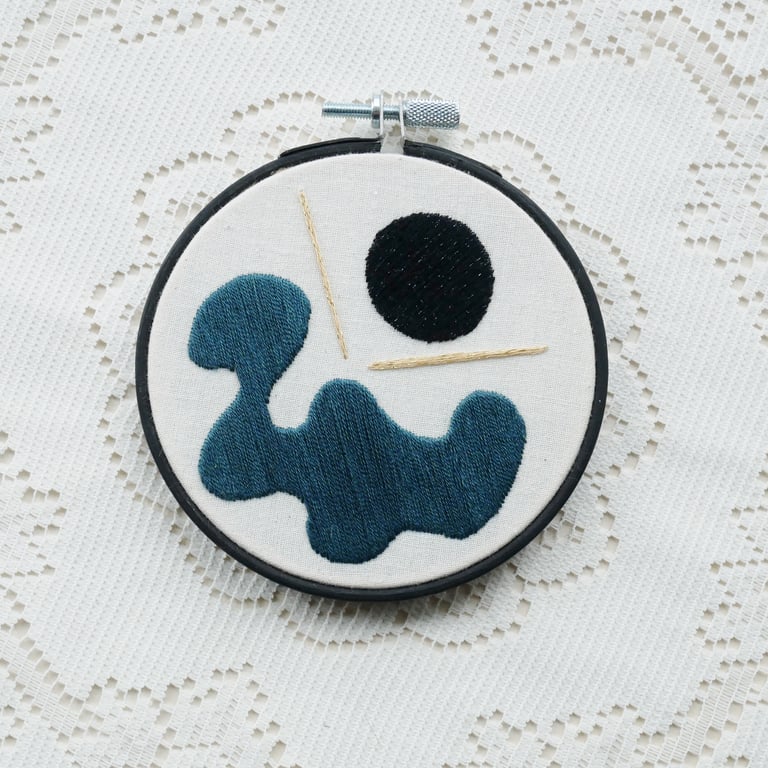 Chaos Theory Abstract No.7 - Time Has No Meaning Any More in Blue