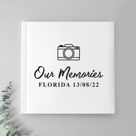 Personalised Photo Album Sticker - Our Memories Book Decal - DIY Photo Album 
