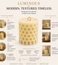 Dimple Sculptural Candle - Geometric Scented Pillar Candle - Image 5