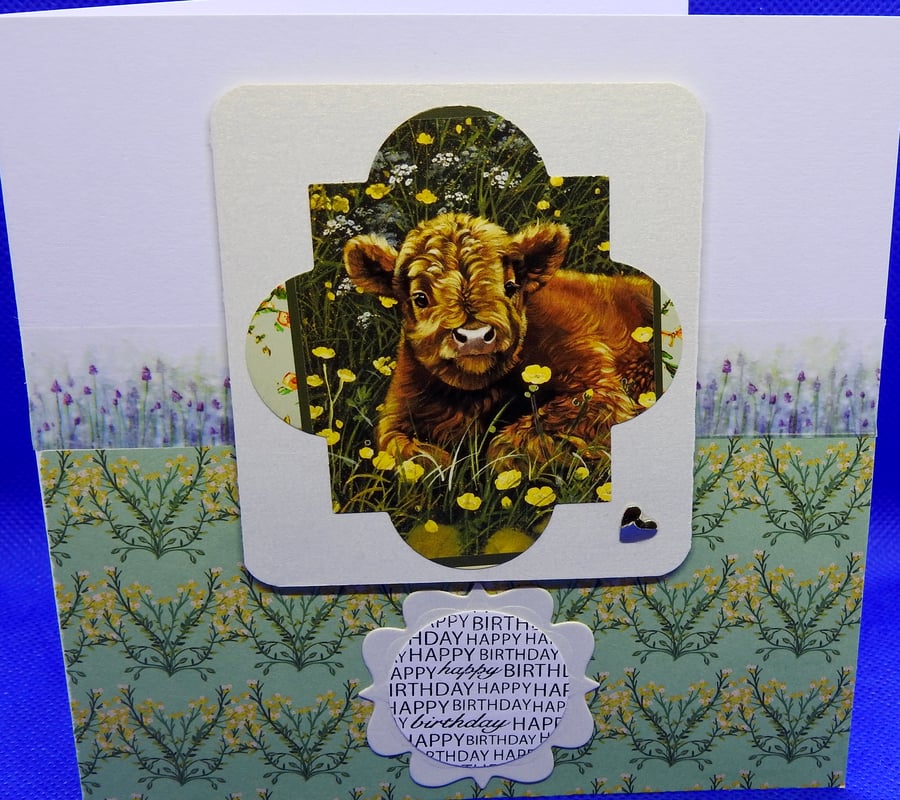 Cow birthday card